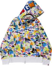 rainbow bape hoodie